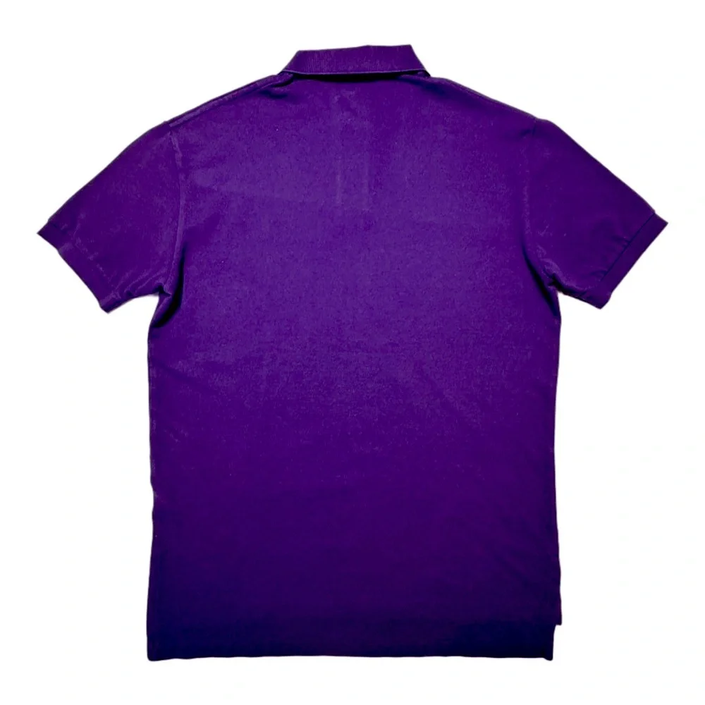 POLO RALPH LAUREN | Iconic Mesh Polo Shirt Chalet Purple Green Pony Classic Med